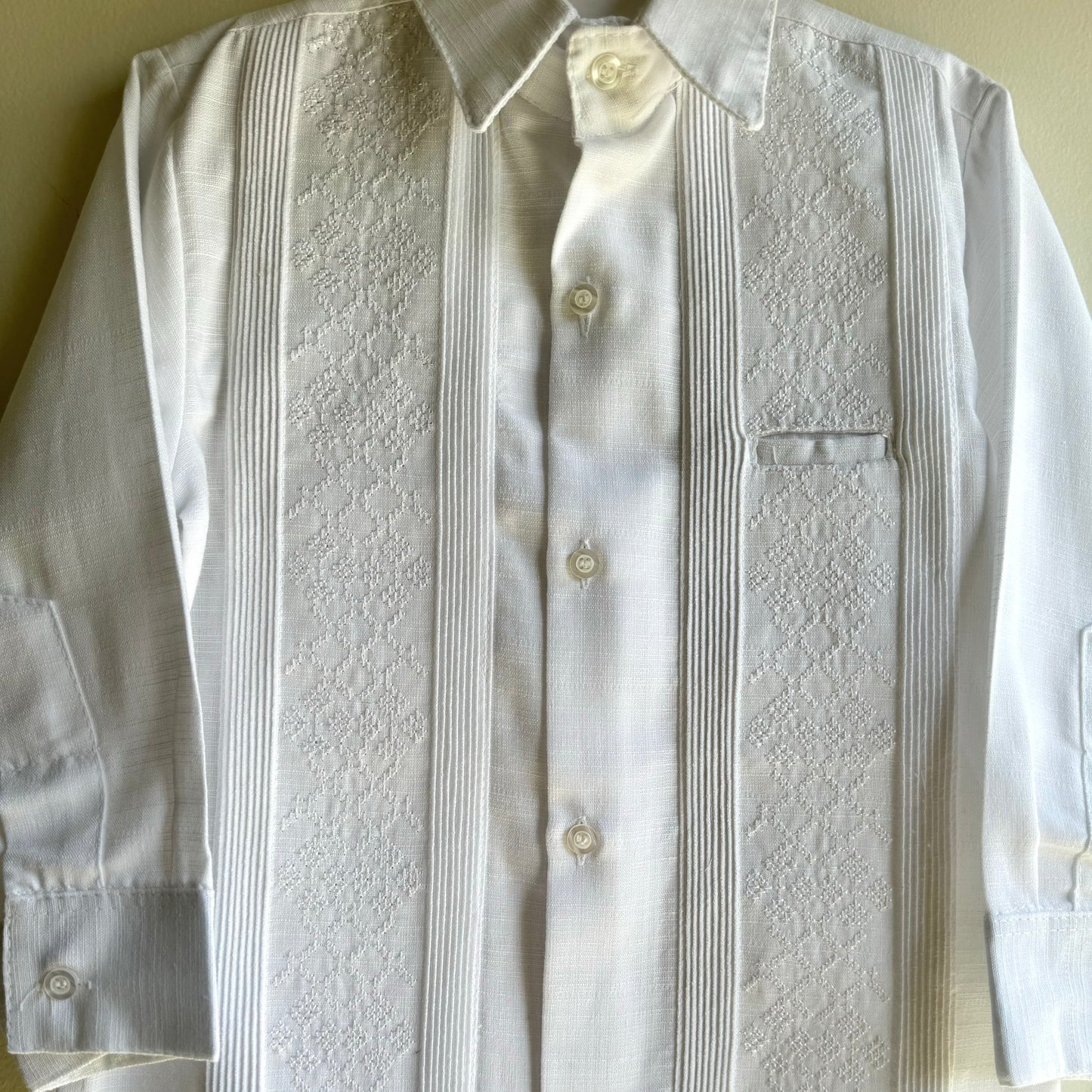 Traje con guayabera para niño manga larga - modelo tulum M/L