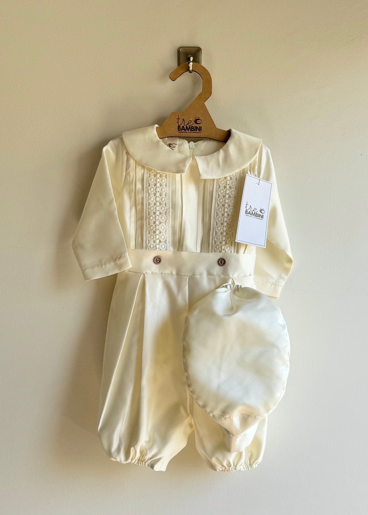 Traje de bautizo para niño - Modelo Venecia manga larga