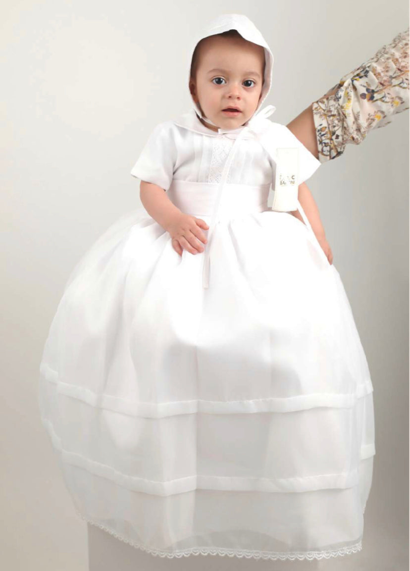 Traje de bautizo para niño - Modelo Toscana con faldón