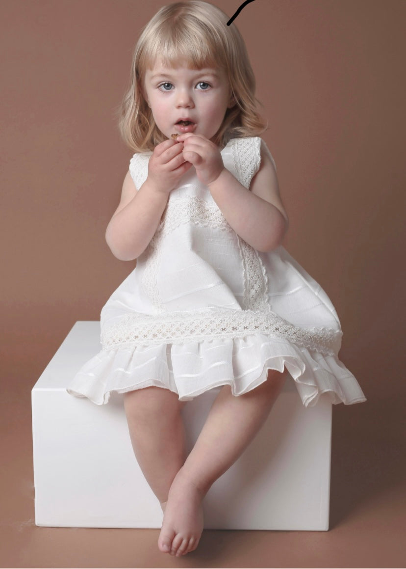 Batita o vestido para niña - Modelo Florencia