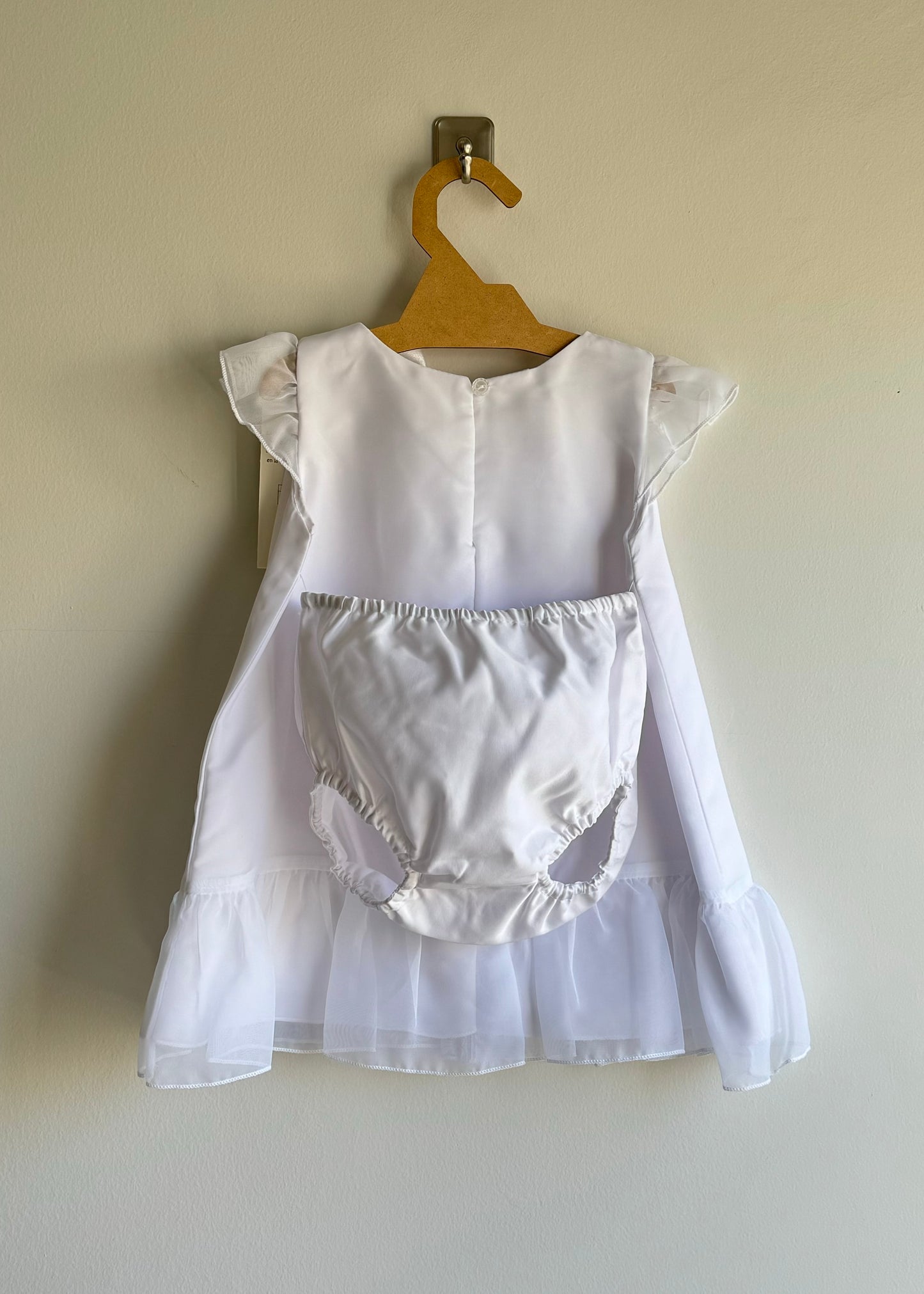 Batita o vestido para bautizo - Modelo Toscana Blanco