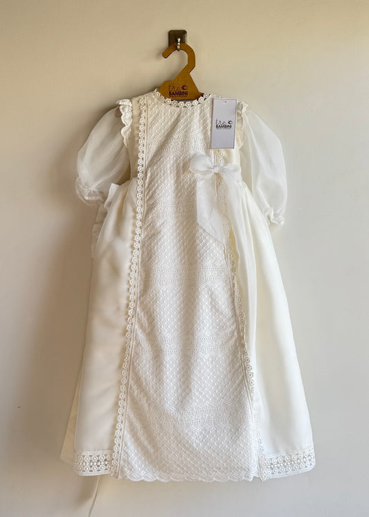 Ropón de bautizo para niña - Modelo Venecia