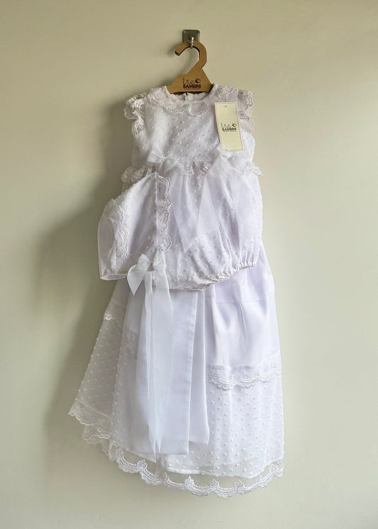 Ropón de bautizo para niña - Modelo Siena