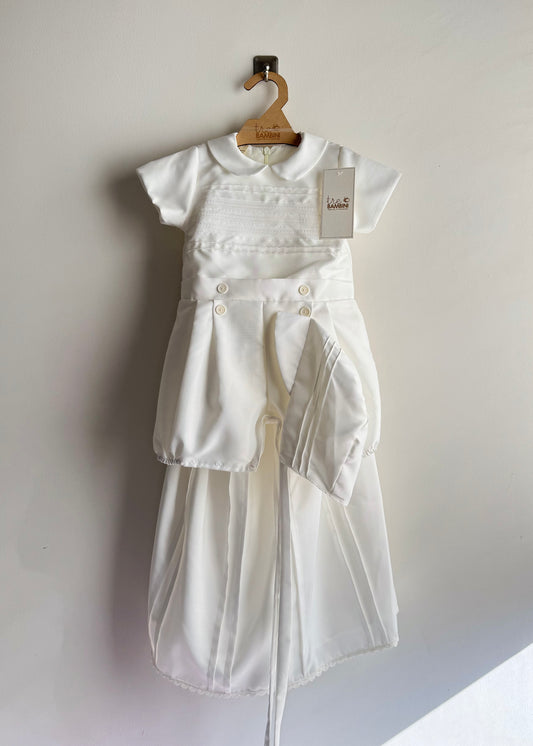 Traje de bautizo para niño marca Tre Bambini - Modelo Amalfi manga corta