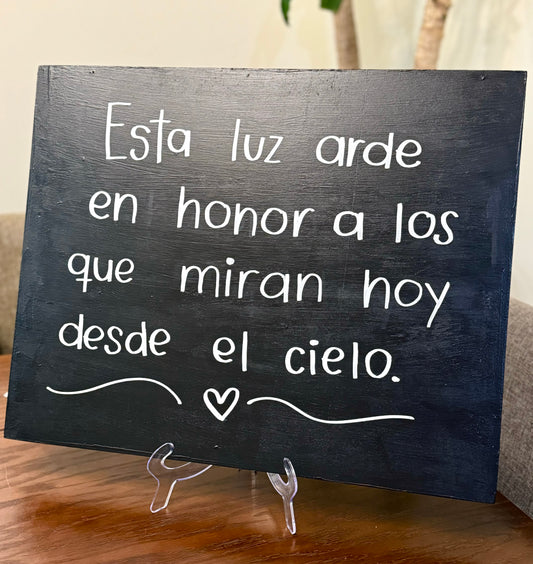 Letrero ceremonia