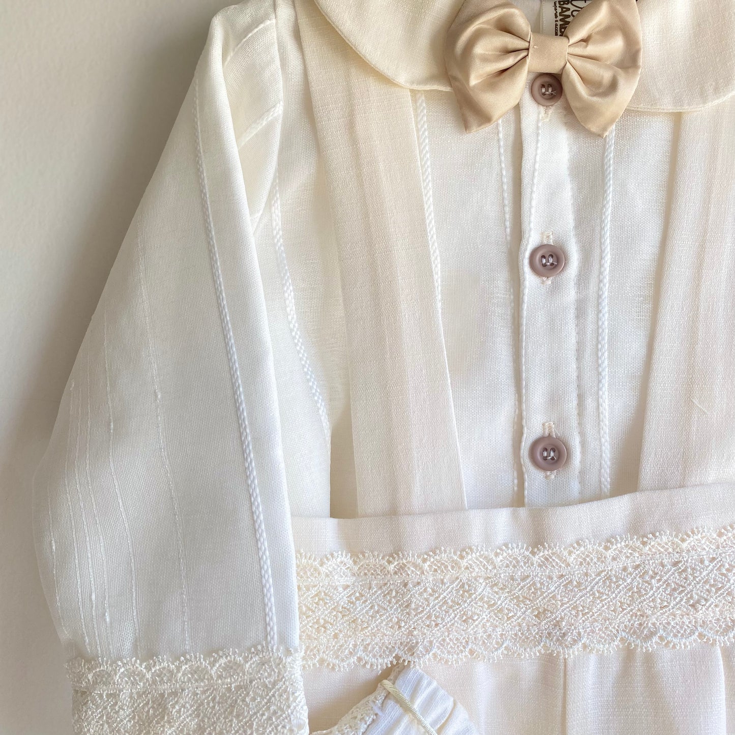 Traje de bautizo para niño - Florencia manga larga